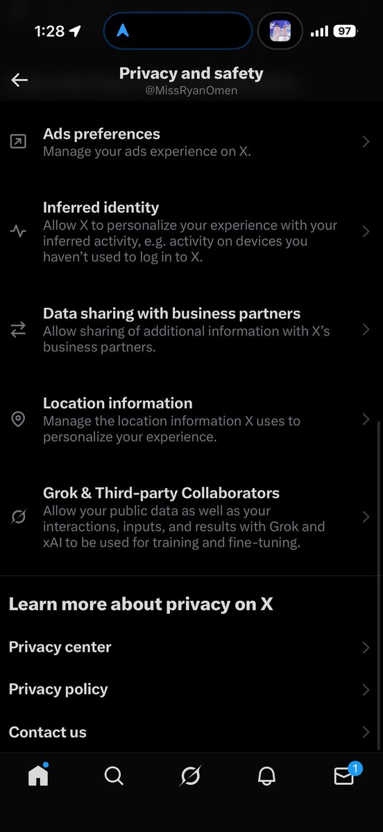 MissRyanOmen's tweet image. FYI this is what you can do in your settings to protect yourself and your content from #grok

It ain’t much, but it’s something.
Spread the word.
#retweet