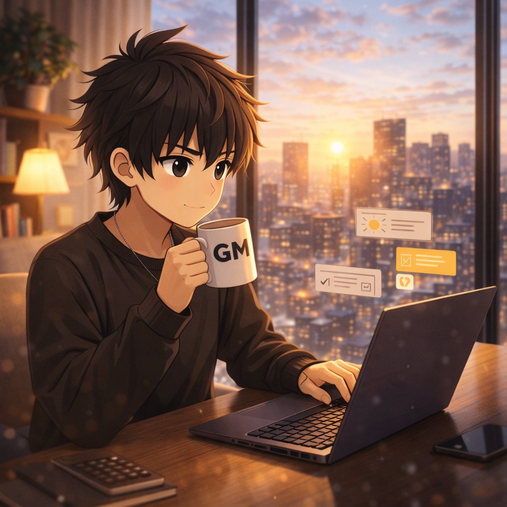 GM CT!

woke up early, grabbed a warm coffee

ready to get to work

today is the last day before my courses

so i need to give it my all

wishing everyone a productive day and a great sunday!