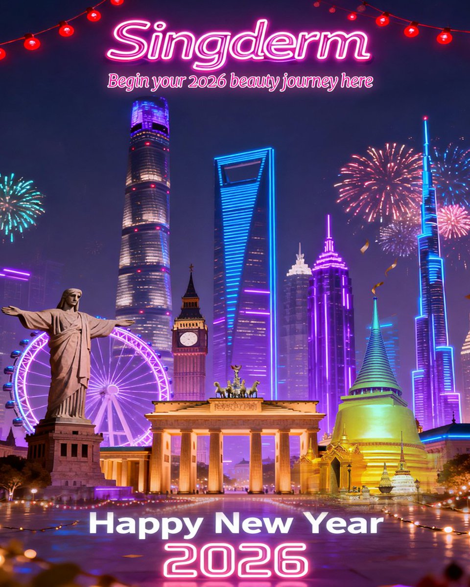 singclean's tweet image. Singderm｜New Year Wishes
✨ New year, new confidence 💉
Thank you for trusting Singderm in medical aesthetics.
Here’s to innovation and growth in 2026 🚀