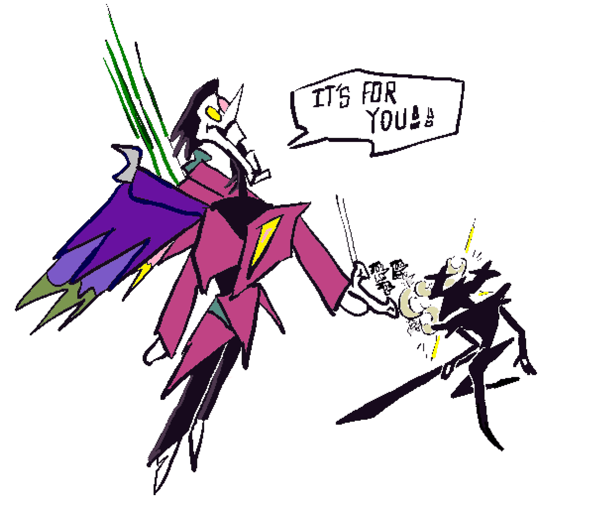 Mad_Majin's tweet image. This ideas too good to not draw

#DELTARUNE