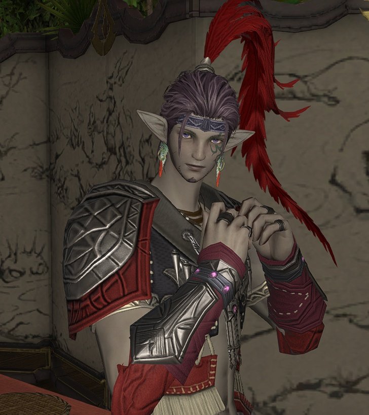 SrinityFF's tweet image. I love this fending outfit and scouting headpiece and I'm so happy Jaxom can wear it as red mage now! 😻 He's smoldering hot. 🔥
#Elezen #Duskwight #FFXIV