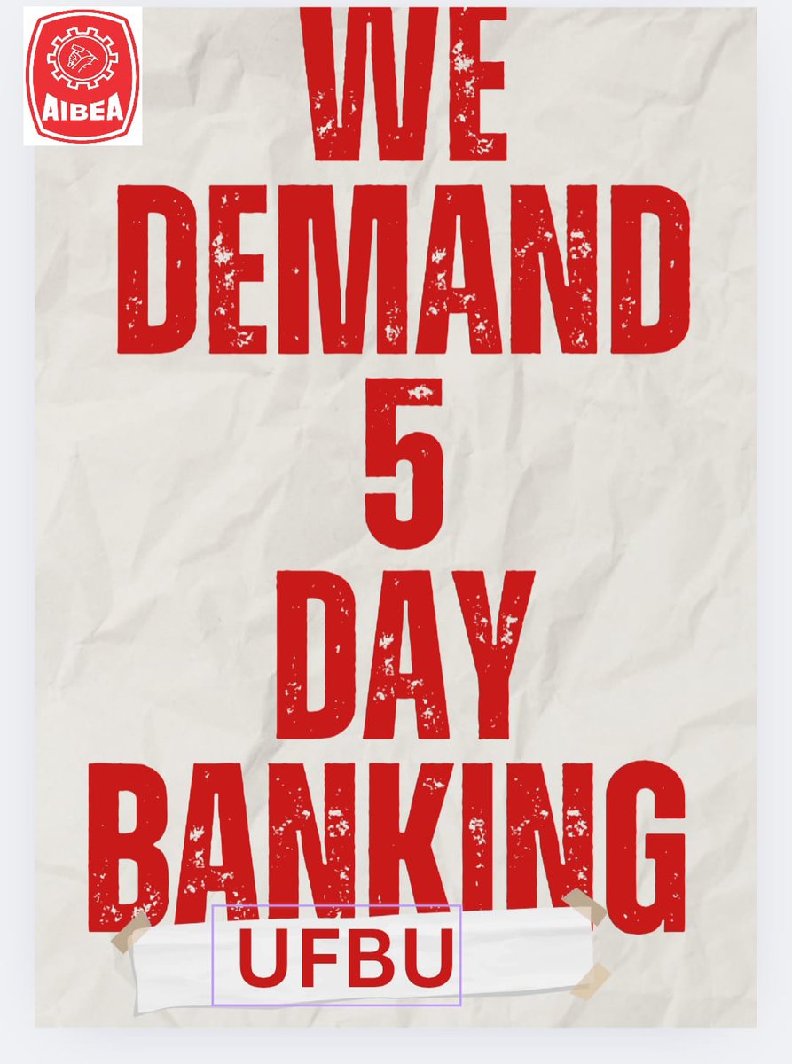 #5DayBankingNow
-Better Customer Service
-Operational Efficiency 
-Reduced Employee Stress
-Work Life Balance
-Modernization and Digital push

<a href="/DFS_India/">DFS</a> <a href="/nsitharaman/">Nirmala Sitharaman</a> <a href="/nsitharamanoffc/">Nirmala Sitharaman Office</a> <a href="/IbaChairman/">Chairman IBA |Stay Home Stay Safe</a> <a href="/ChiefIba/">IBA_Chief_Executive</a>