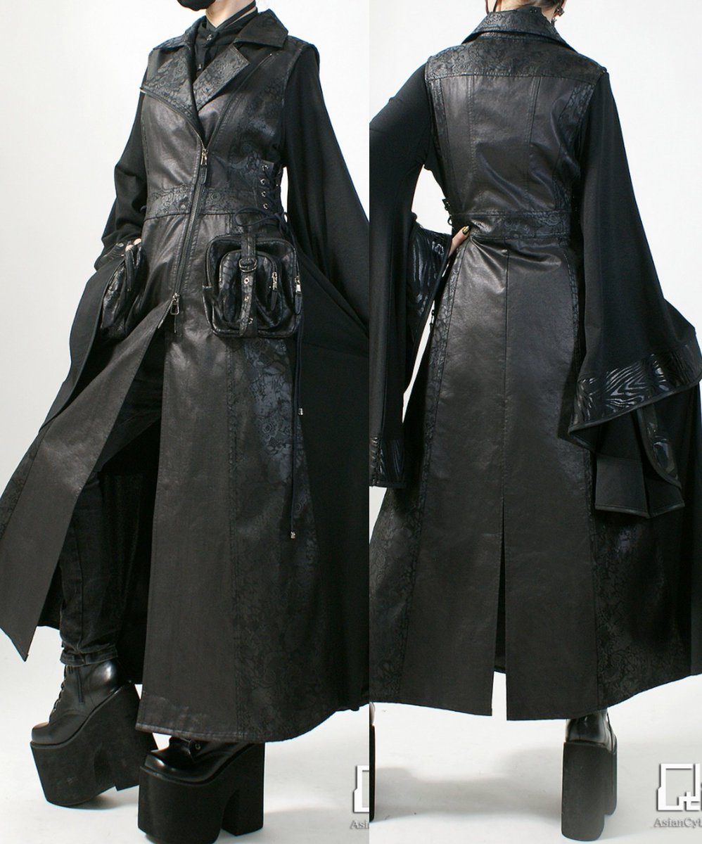 希少 QutieFrash ミリタリーロングベスト ブラック Mサイズ 希少 QutieFrash ミリタリーロングベスト ブラック Mサイズ 希少