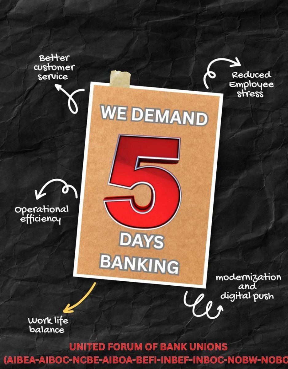 Megha_nwc's tweet photo. #5daysbankingnow
@nsitharaman 
@nsitharamanoffc 
@IbaChairman 
@DFS_India https://t.co/lFPhJiChHk
