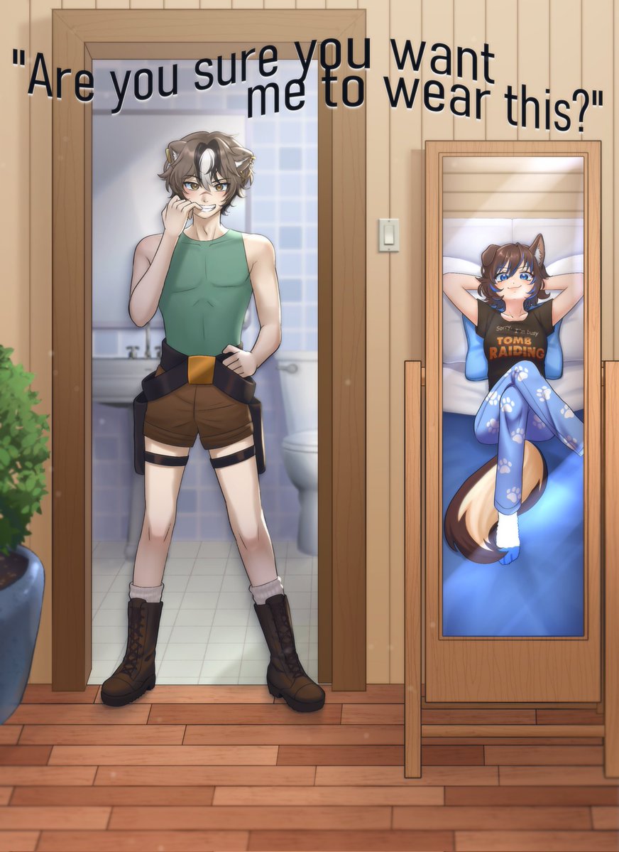 OttoBerlandieri's tweet image. Happy Birthday to @JanFuzzball my amazing, beautiful, Lara Croft obsessed puppydog! Youre my best friend and I love you so much! One day I'll be equal to Lara but I hope this is close enough.  

🎨: @v_mishy