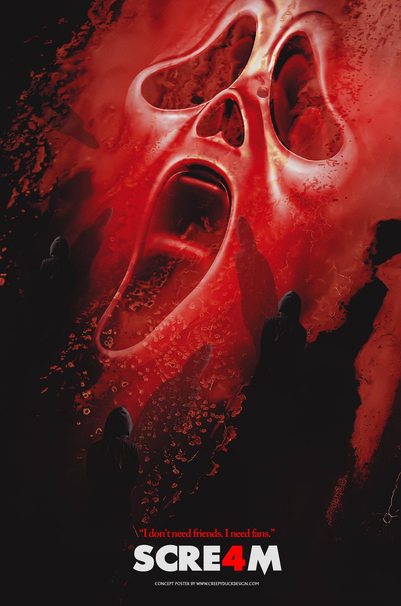 creepyduckart's tweet image. #scream4 Alt poster by me. 🔪🩸😱