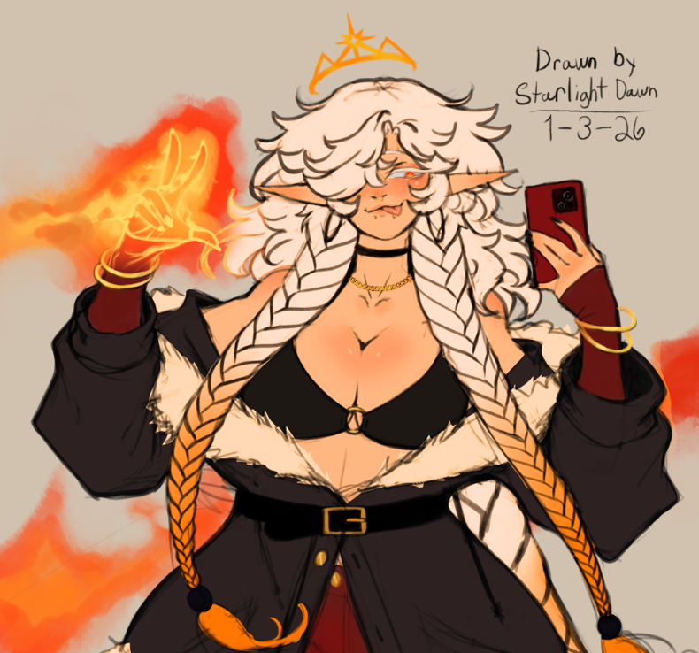 StarlightDawn1_'s tweet photo. Element: Fire🔥
I think the fire looks nice. 

#fyp #art #conceptart #digitalart #digitaldrawing #illustration #drawing #characterdesign #digitalillustration #clipstudiopaint #drawing #drawingpractice https://t.co/7nfio7uniE