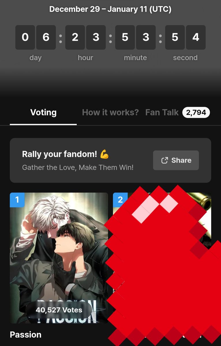 taeyi_13's tweet image. With the current numbers we are pulling, I think we will be able to pull 80k-90k or even 100k votes on or before January 11. Again, this is just round 1, so there's still round 2. Keep voting for PASSION, guys. Use all your accounts. We still have 6 days left. Vote everyday. 🫶