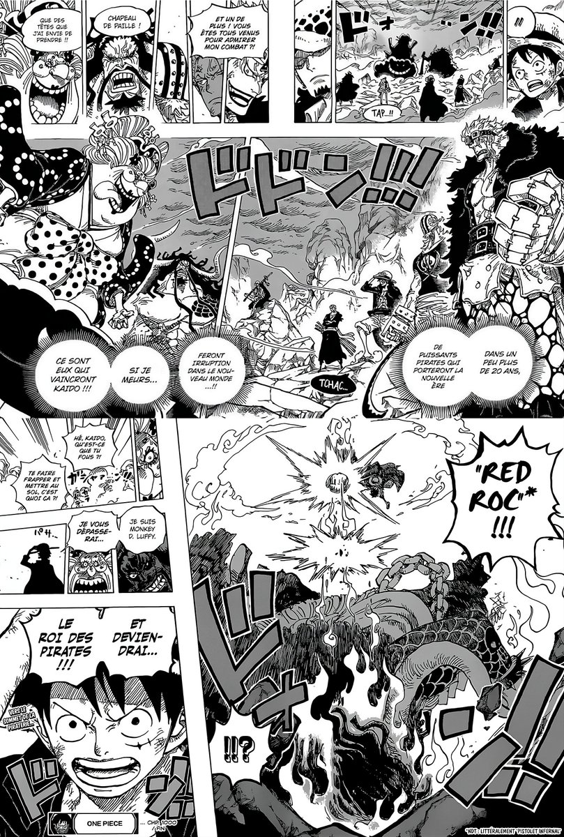 0nePieceNews_'s tweet image. IL Y A 5 ANS JOUR POUR JOUR SORTAIT LE CHAPITRE 1000 DE ONE PIECE 🔥
