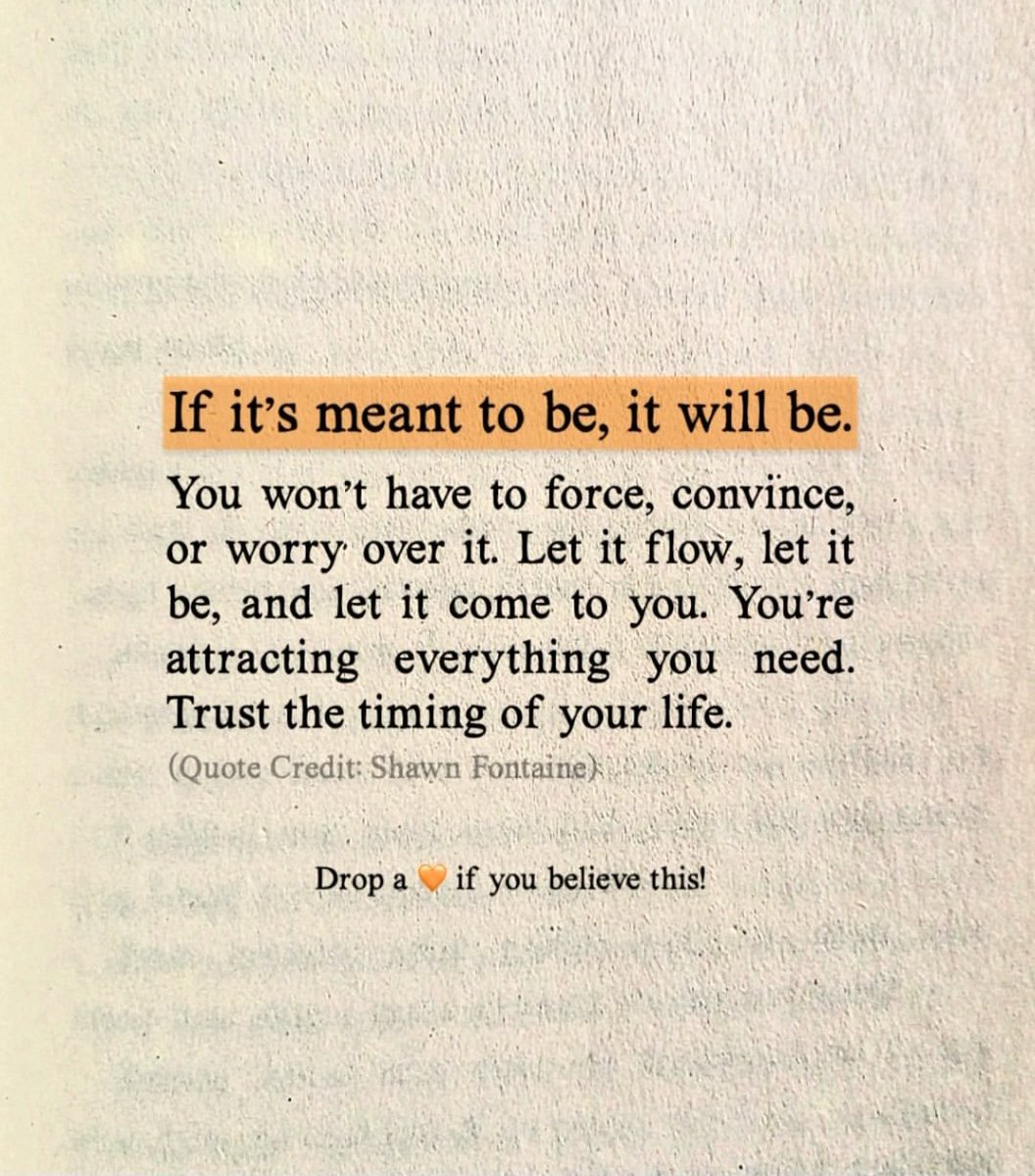 Worrying won’t help, good things find you when ready.