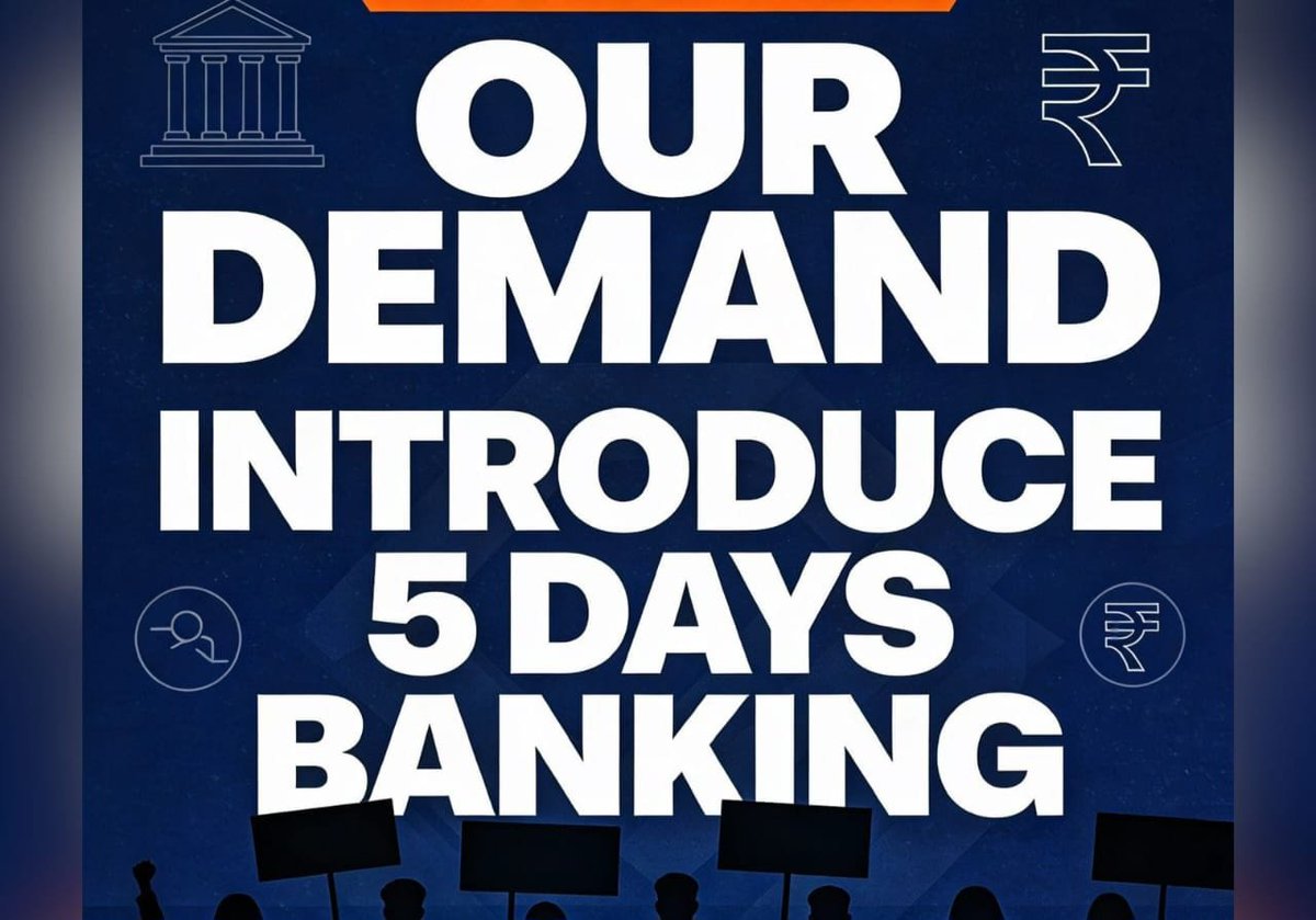 Debasis31951590's tweet photo. @sanjaybpi @FinMinIndia @DFS_India @nsitharamanoffc @RBI Our Demand Just Demand #5DayBankingNow https://t.co/vxBs9b3CRB