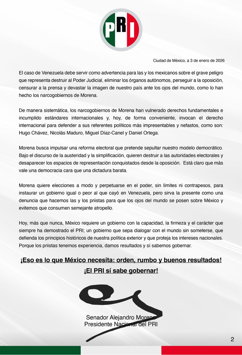 A la opinión pública nacional y a la comunidad internacional.