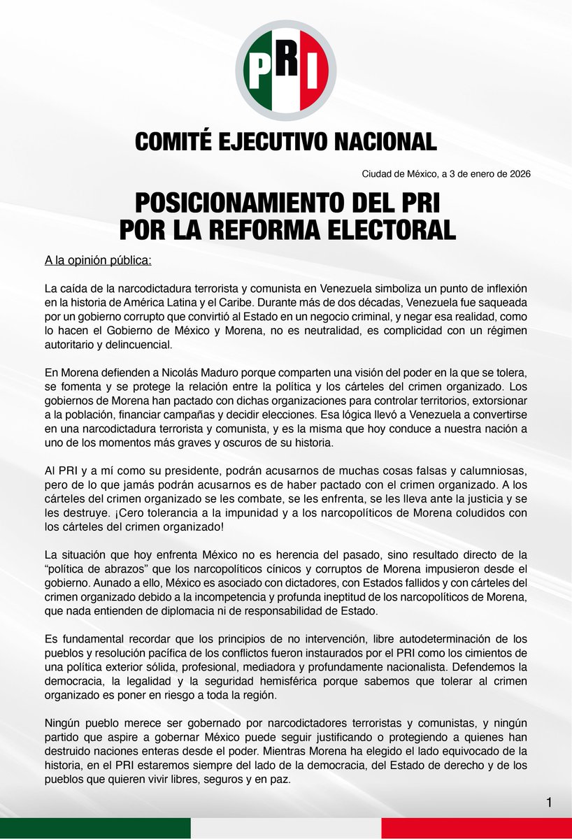 alitomorenoc's tweet image. A la opinión pública nacional y a la comunidad internacional.