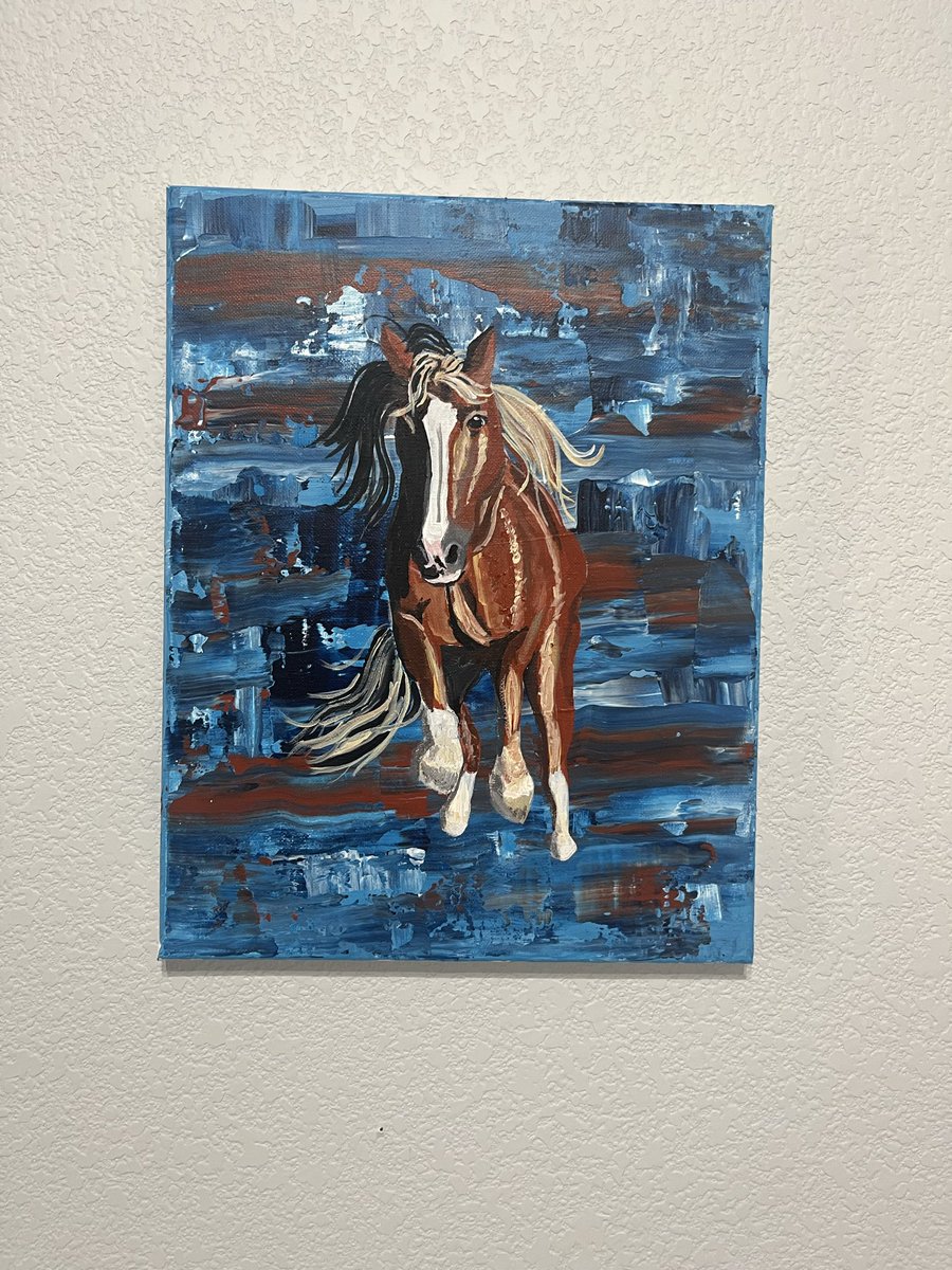 Here are another couple new ones. #artist #painting #horse #mountain