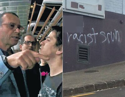 jorgegogdl's tweet image. El ataque a la embajada de USA con piedras fue hecho por un tal Christian Marcel Rebolledo Gutierrez. Un tipo financiado por el régimen de Maduro que tiene orden de aprehensión en Nueva Zelanda por vandalismo y fotos con John Ackerman.