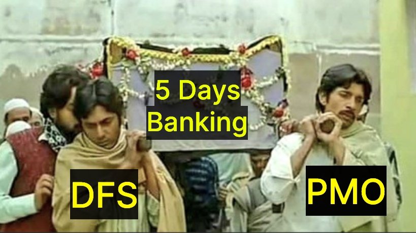 15 Lakh Bankers Demanding 5 Days Work Culture by #5DayBankingNow 

Le Response by Govt 👇