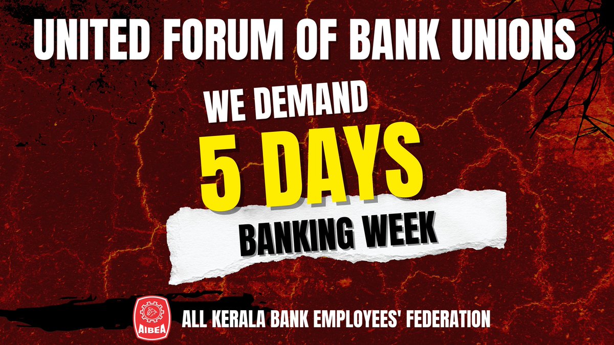 #5DayBankingNow
Our demand... 5 day working in a week...
<a href="/ChVenkatachalam/">CH VENKATACHALAM</a> 
<a href="/DFS_India/">DFS</a>