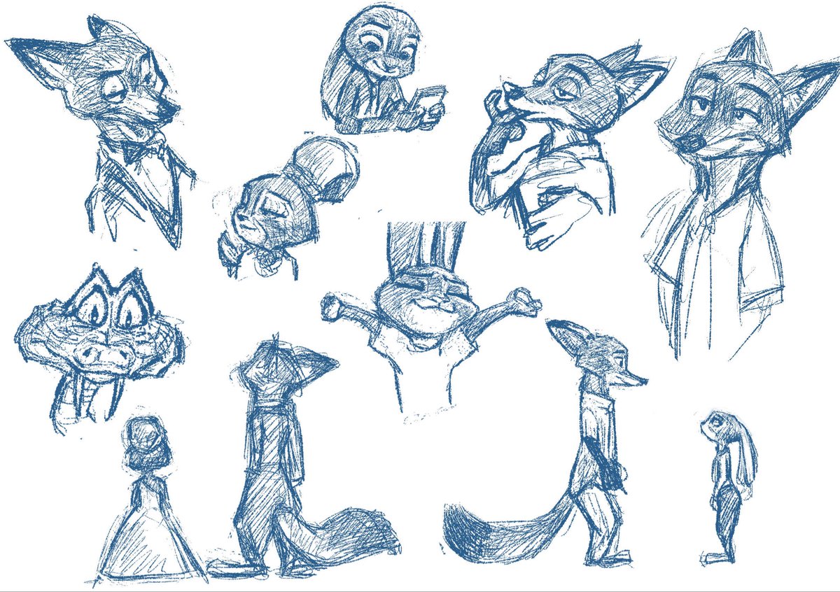 ズートピア2観て描きたくなったけど難しかったので一旦練習✍️💦

ディズニーの動物を二足歩行させるデザインは秀逸✨
そしてキャラクターの目の演技がとても魅力的なので、観てない人は是非🤲

#ズートピア #ディズニー