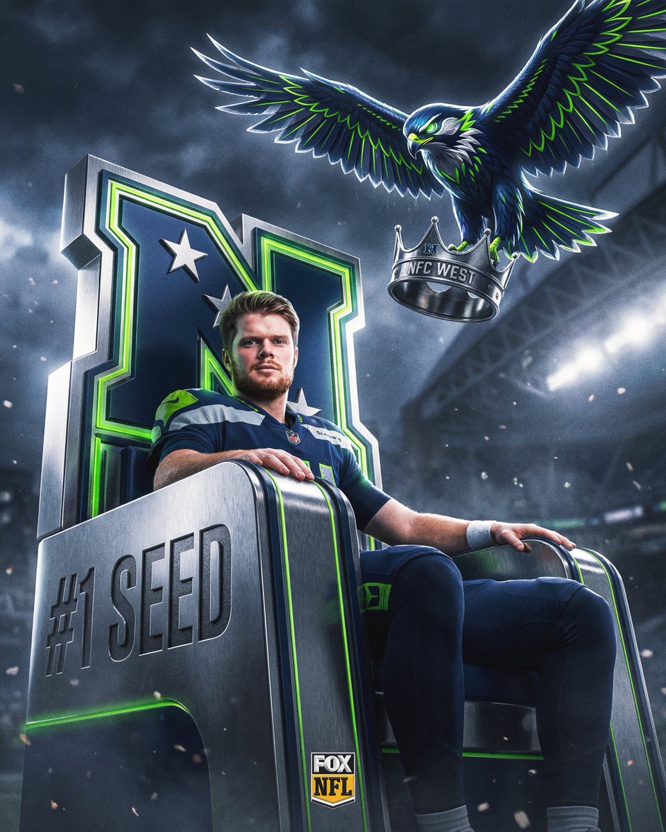 BEST IN THE WEST ✅
BEST IN THE NFC ✅
The @Seahawks clinch the division title and No. 1 seed with their win over the 49ers!