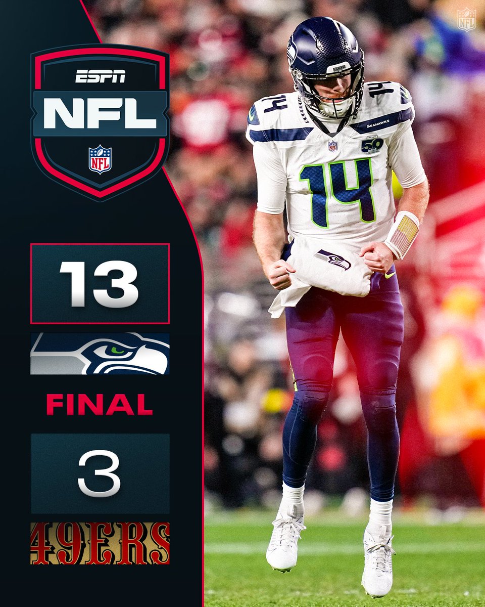 FINAL: @Seahawks defeat the 49ers in Week 18 to secure the NFC's #1 seed!