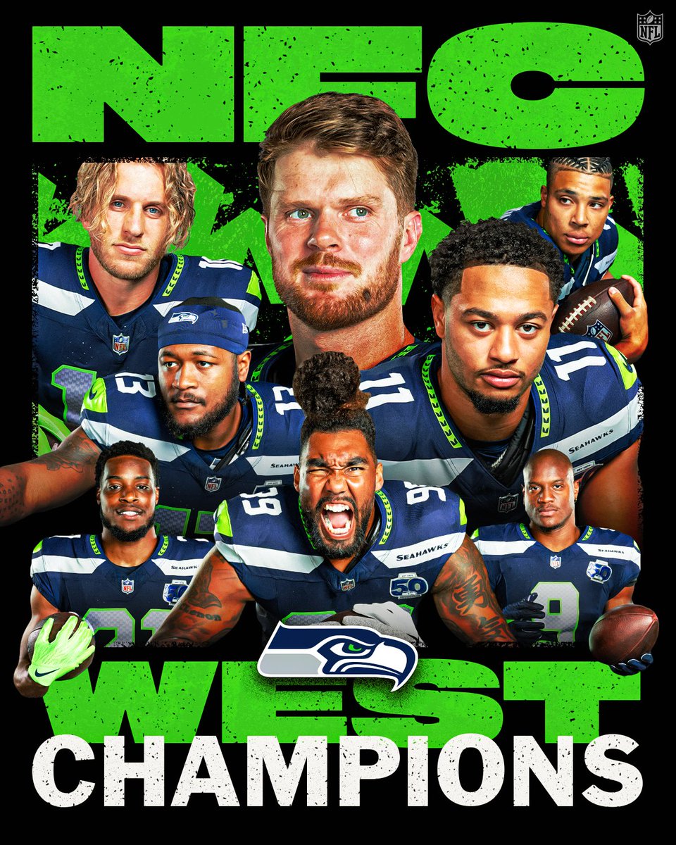 The @Seahawks are your 2025 NFC West champs 🏆