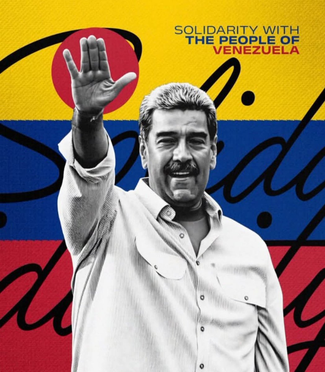 PRIMA_NTT's tweet photo. Solidaritas bersama rakyat Venezuela ✊🏼

Yang terjadi di Venezuela adalah drama yang vulgar dari imperialisme dalam merebut sumberdaya. 

Serakah adalah watak sekaligus karakter imperialisme. 

#Serakahnomic https://t.co/mUp3Ckk1bC