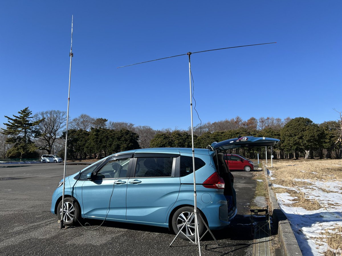 秋ヶ瀬公園JP-1157に来ました。50Mと430M(JP1RBJ局)で出ています。