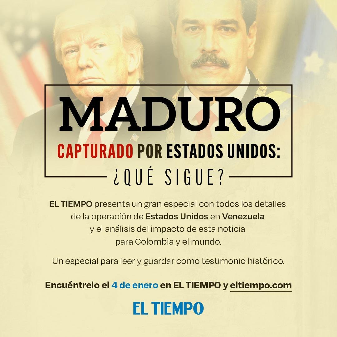 El periódico de <a href="/ELTIEMPO/">EL TIEMPO</a> este domingo será histórico 🇻🇪 Hemos hecho un cubrimiento ininterrumpido desde la 1:30 a.m. de este sábado...y seguiremos💪🏻eltiempo.com