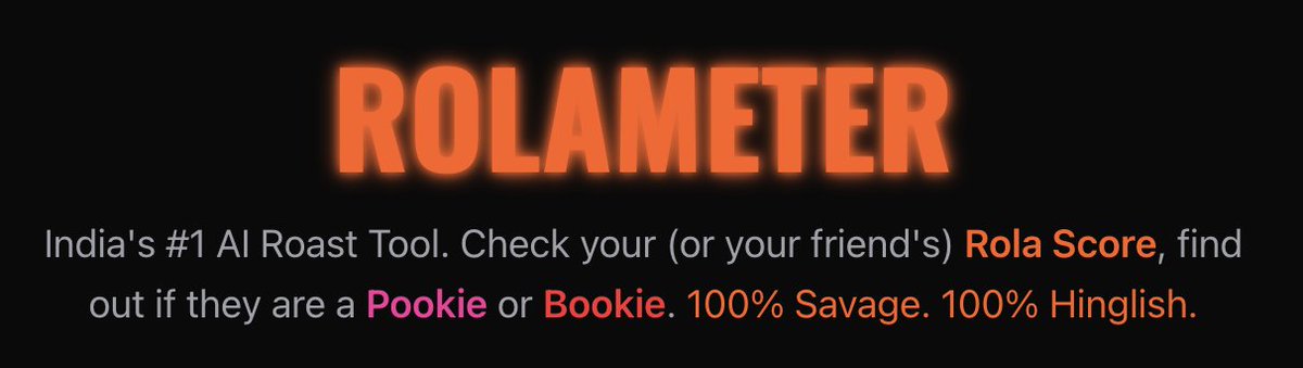 rolameter's tweet image. #ai #airoast #fun #viraltool
rolameter.in 
Check your score now.