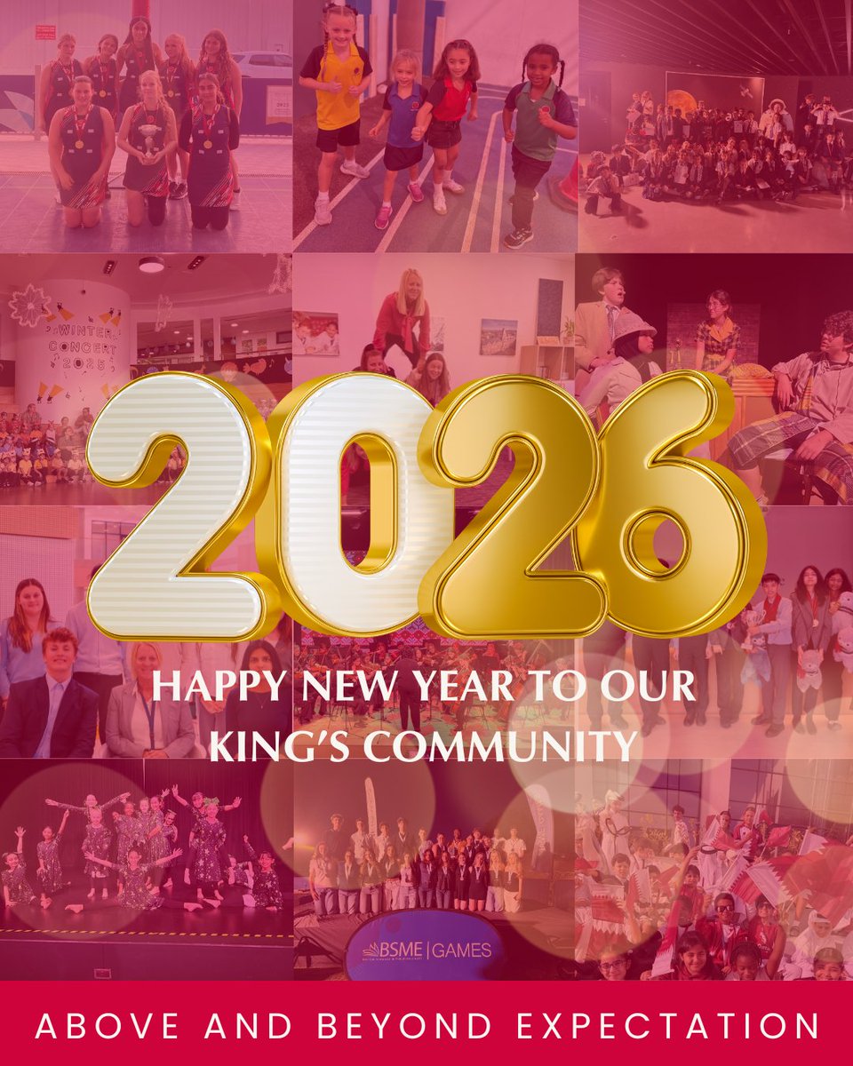 A Happy New Year from King’s ✨
As we look ahead to 2026, we also reflect on what a successful and memorable 2025 it has been, filled with growth, achievement and moments to be proud of.

#KingsCollegeDoha #BritishSchool #Caring