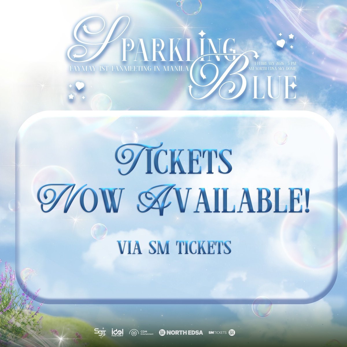 cdmentph's tweet image. TICKETS FOR #FayMay1stFMinMNL NOW AVAILABLE!

🎟️ smtickets.com/events/view/16…

Hurry, get yours NOW 🚨

#FayMay1stFMinMNL
#FayMay #fay_riezz #maywyda
#S9TConcert #CDM