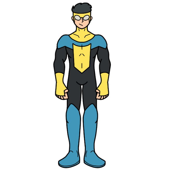 That1artboi's tweet photo. "Guess who's finally getting his powers!"
Here's Invincible in his base suit, his black & blue suit, and a few variants from later in the series. (1/4)
#invincibleshow #invinciblecomic #digitalart https://t.co/n7lSEaFYbA