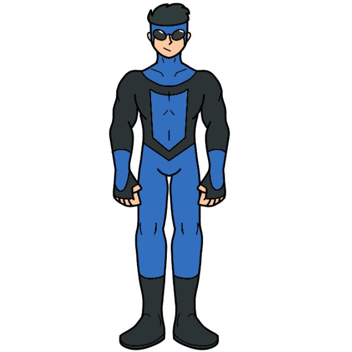 That1artboi's tweet photo. "Guess who's finally getting his powers!"
Here's Invincible in his base suit, his black & blue suit, and a few variants from later in the series. (1/4)
#invincibleshow #invinciblecomic #digitalart https://t.co/n7lSEaFYbA