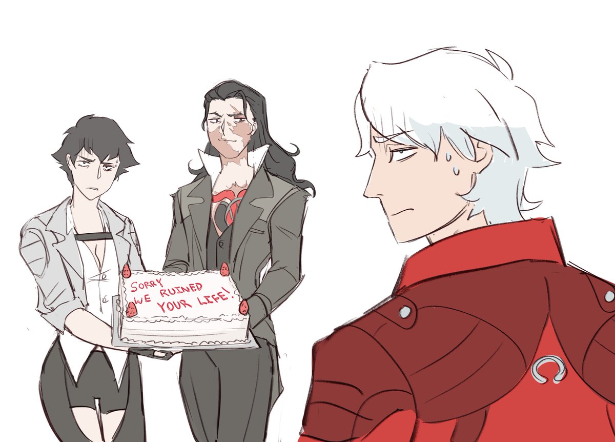 dmbakura's tweet image. ive drawn dante, lady and white rabbit a lot... #dmc #devilmaycry #dmcnetflix