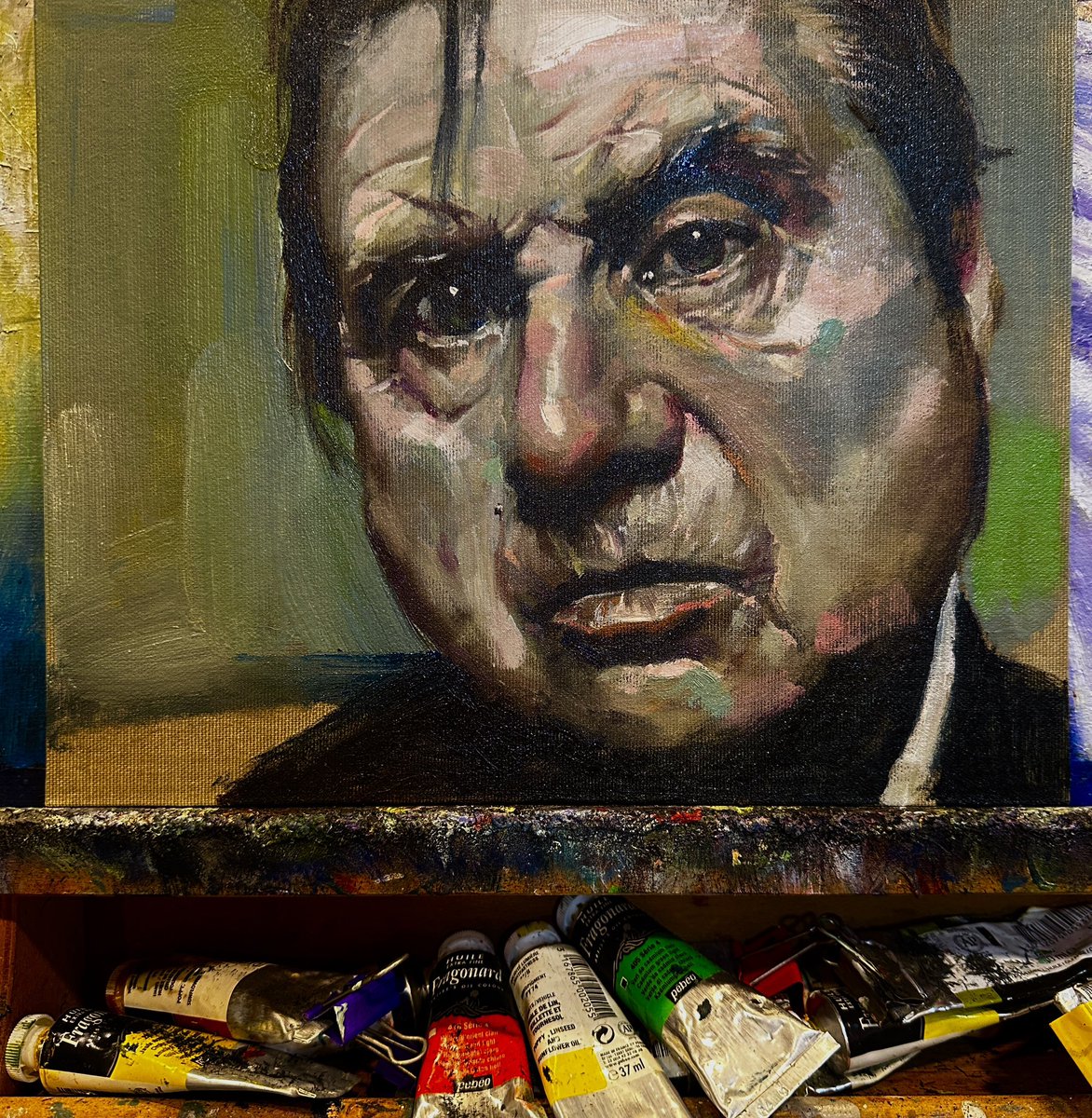 mulgoki's tweet image. 단한번 마주해도 잊혀지지 않는 
그의 모습 그의 그림 그의 삶 
프란시스 베이컨 
Francis Bacon
1909 - 1992
Oil on canvas by ny물고기