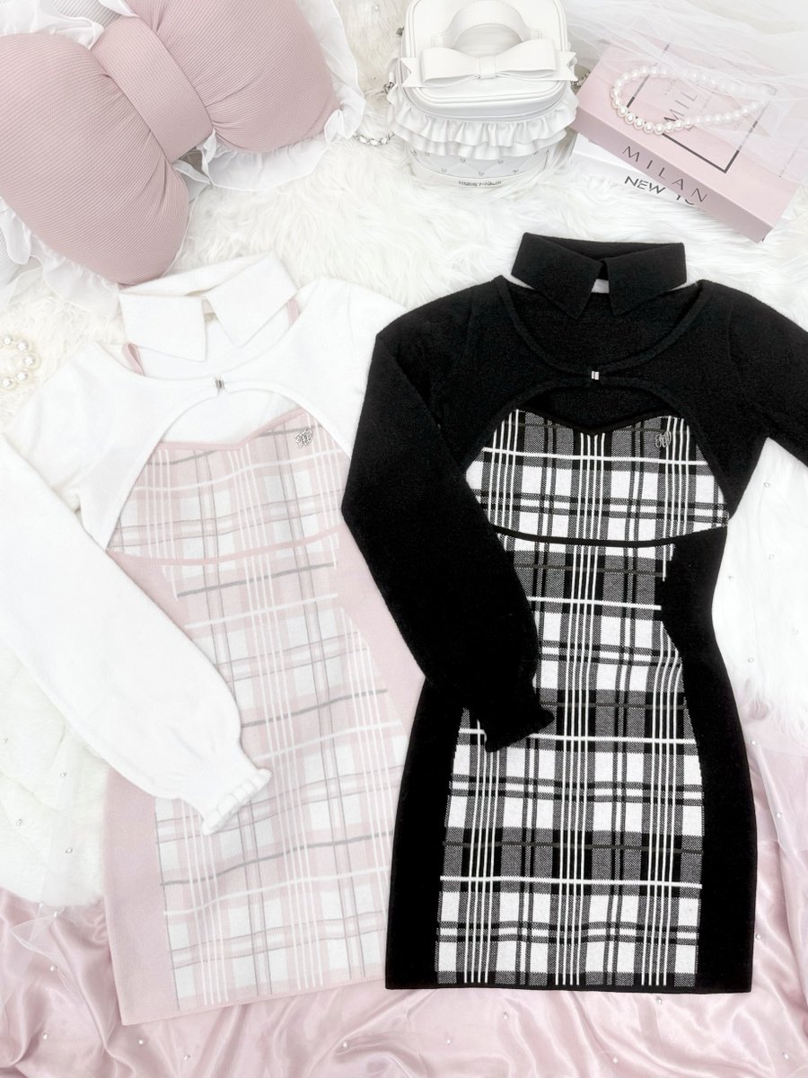 HONEY MEW ハニーミュウ Luvアンサンブルワンピース HONEY MEW ハニーミュウ Luv アンサンブルワンピース ピンク xs HONEY