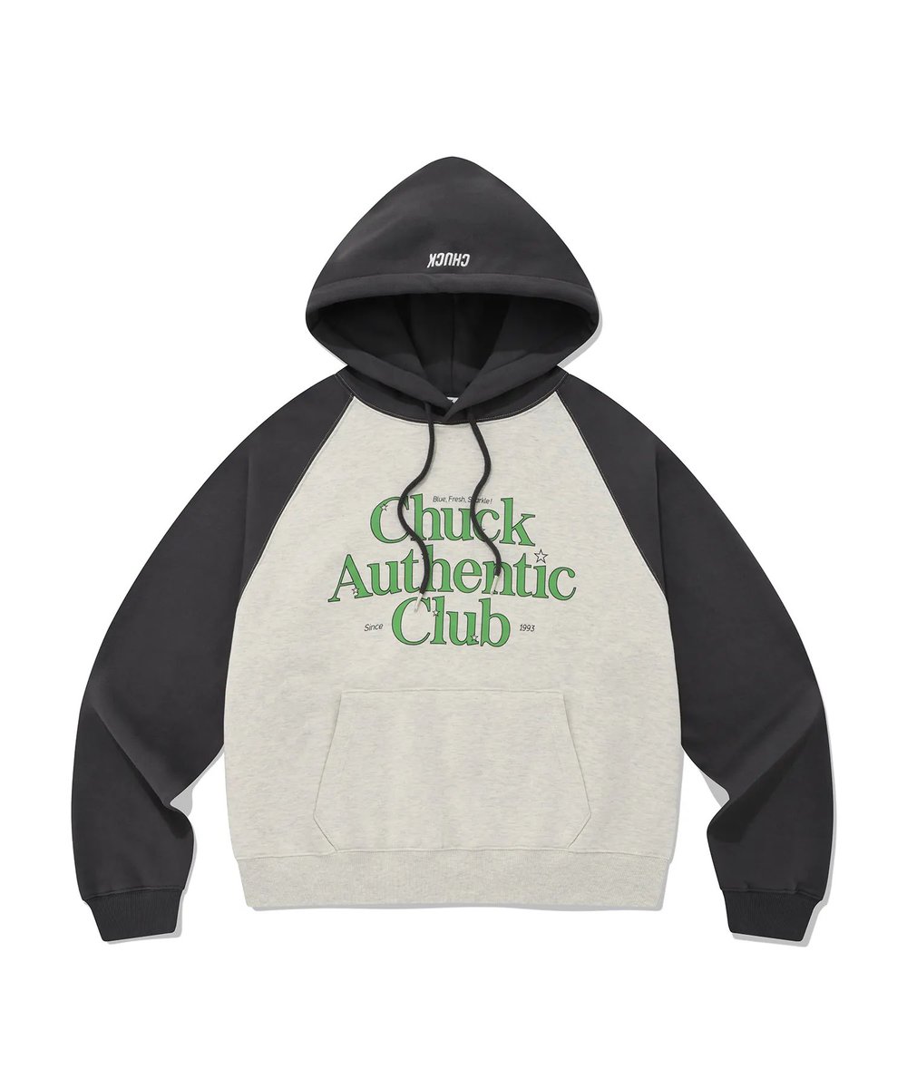 junhanfits's tweet image. CHUCK Authentic Club Raglan Hoodie (Oatmeal)