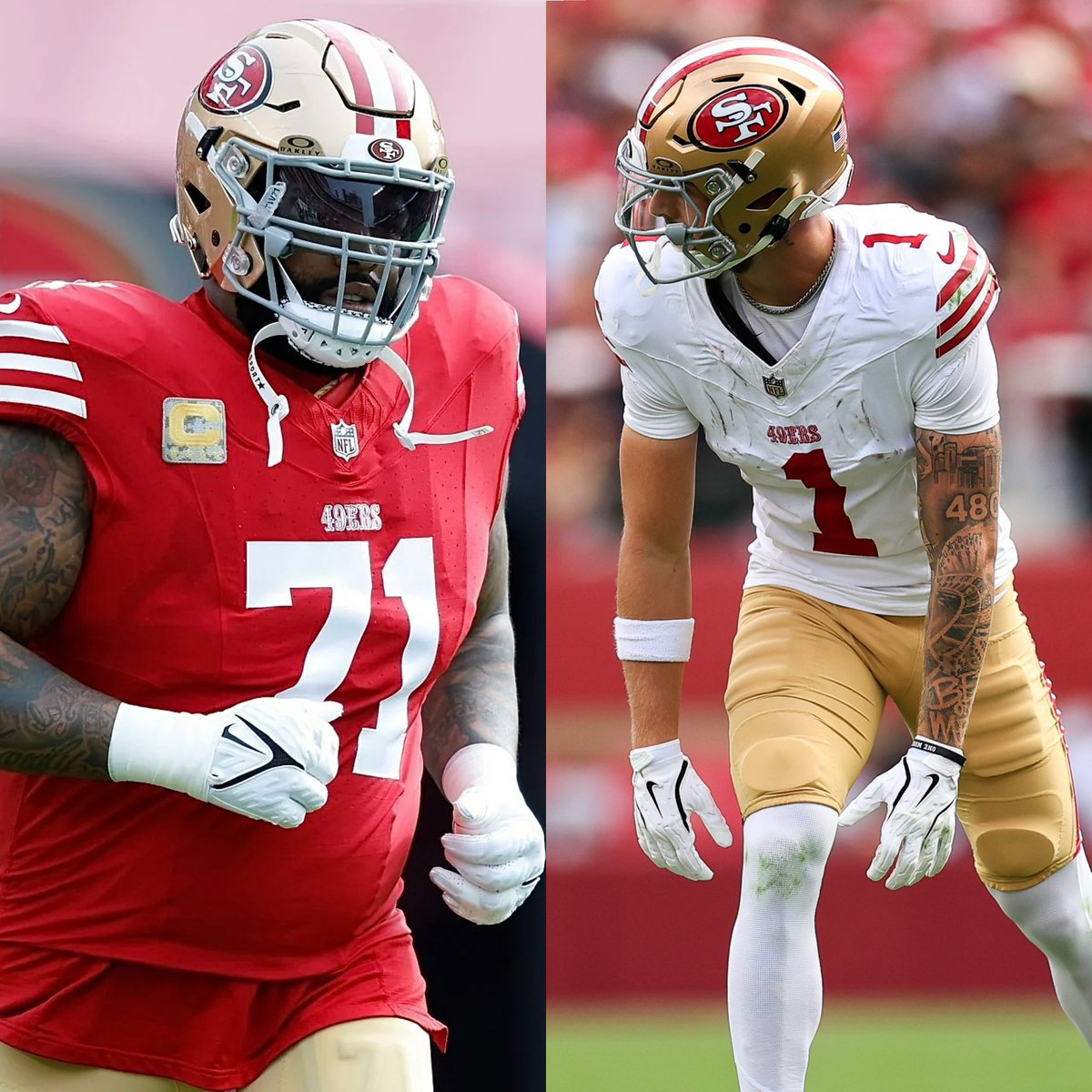 Coach_Yac's tweet image. Trent Williams and Ricky Pearsall would have had a “much better chance” of playing if tonight’s game was scheduled for Sunday instead, per Kyle Shanahan