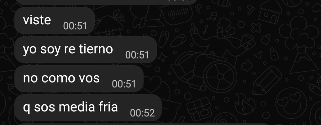 bueno amigo me estas pidiendo un montón si queres afecto de mi parte