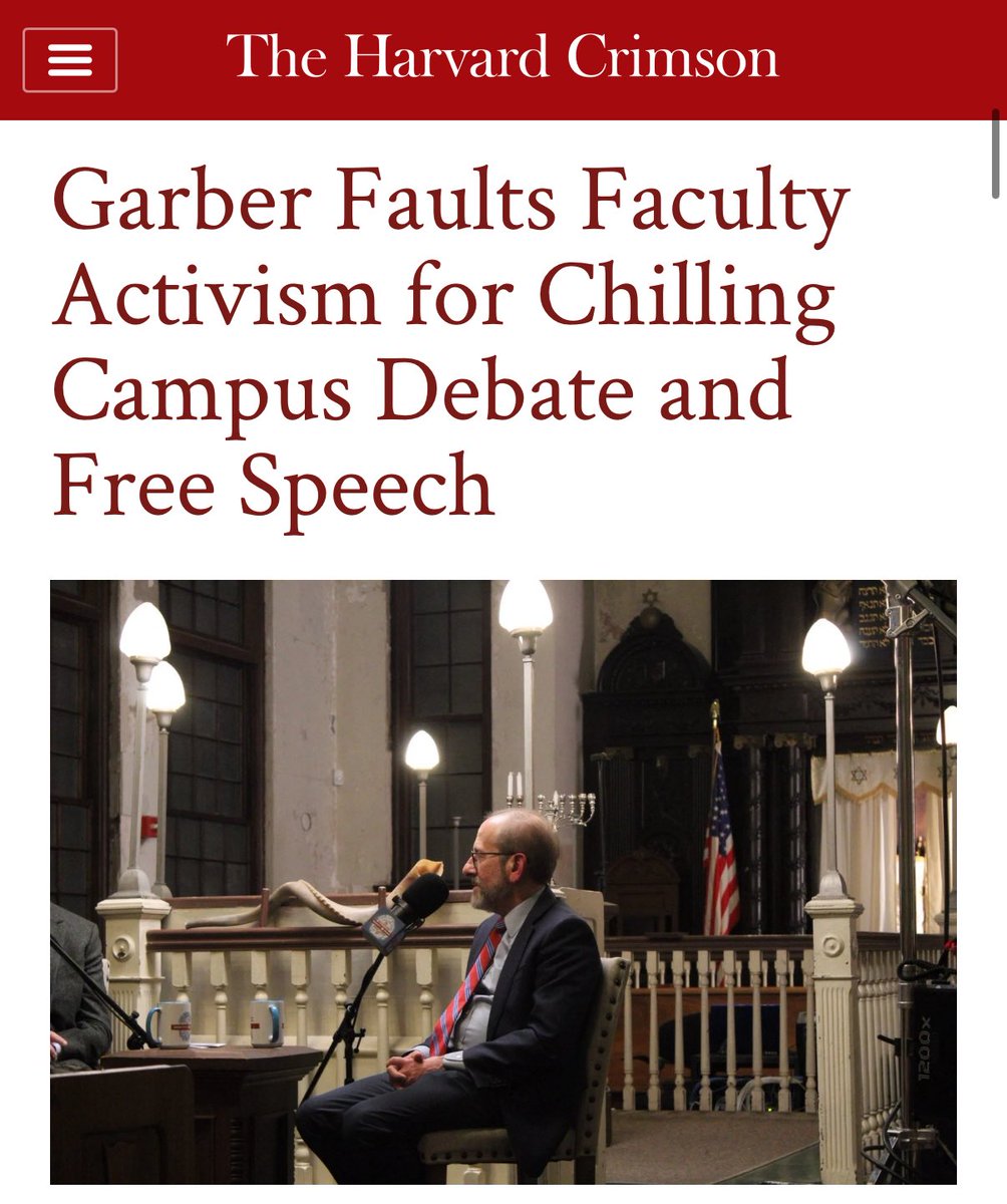 BREAKING: Harvard President admits the university “went wrong” by letting faculty activism into the classroom—saying professors’ politics have chilled free speech and debate.

As has always been obvious, it’s not “Zionists” silencing speech. It’s the lunatic professors.