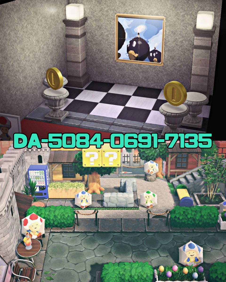 6_puu's tweet photo. 【 夢見更新のお知らせ 】
マリオ64とマリオサンシャインをイメージして作りました！🍄🌟

DA-5084-0691-7135

良ければゆっくりとお散歩してみて下さ〜い✨

#あつ森 #あつ森写真部 #夢番地
#ACNH #AnimalCrossing https://t.co/KidwR5CJ0T