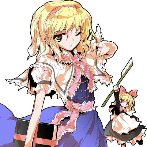 dailytouhous's tweet image. The Touhou of the day is: Alice Margatroid!