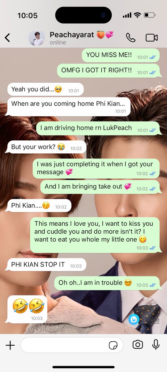 Rosey180605's tweet photo. The tone of ' Phi Kian' 😋💞
A one tweet Socmed AU : 
#MeAndTheeSeriesEP8 https://t.co/ul0CB6N2Yz