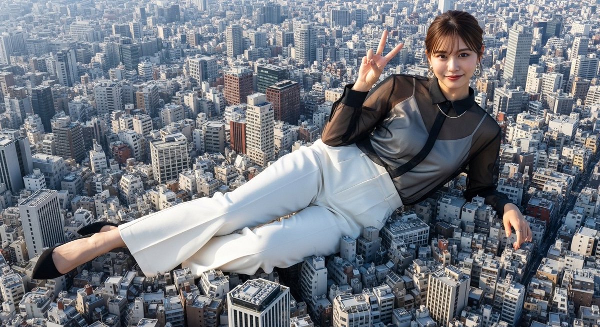 ✌
#giantess #巨大娘 #AIイラスト