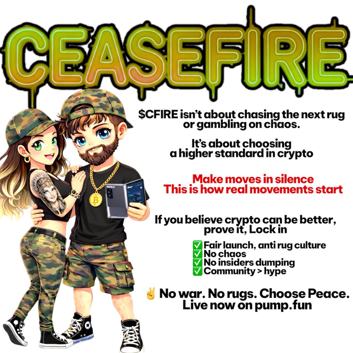 CfireNow's tweet image. CEASEFIRE ON PUMP.Fun
xj5JJeQhsAtuMy3Y6AqXFrBmJmveEVgmUDStUHXpump