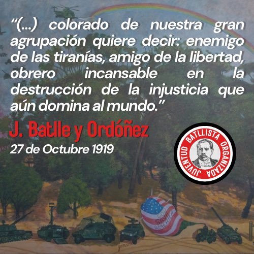 JBatllistaOrg's tweet photo. No se pelea fuego con fuego. 
Nuestro continente no es patio trasero de ningún imperio, las dictaduras las vencen los pueblos, no los intereses.
Ahora toca que el pueblo reclame lo suyo, dejando atras la dictadura que ha caído.

Un ataque a Venezuela, es un ataque a America toda. https://t.co/aAa6Qikls6