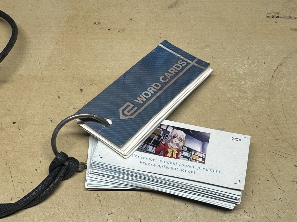 Charlotte 単語帳 整理しててふっと出てきたCharlotteの英単語帳、作品を見た人間