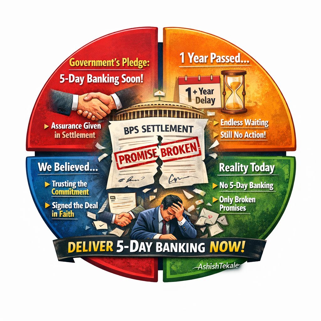 We kept the system running when the world shut down.

Late nights, missed weekends, family moments sacrificed—silently, consistently.

Agreements were made. Responsibilities were honoured.
Yet relief remains pending.

Implement 
#5DayBankingNow