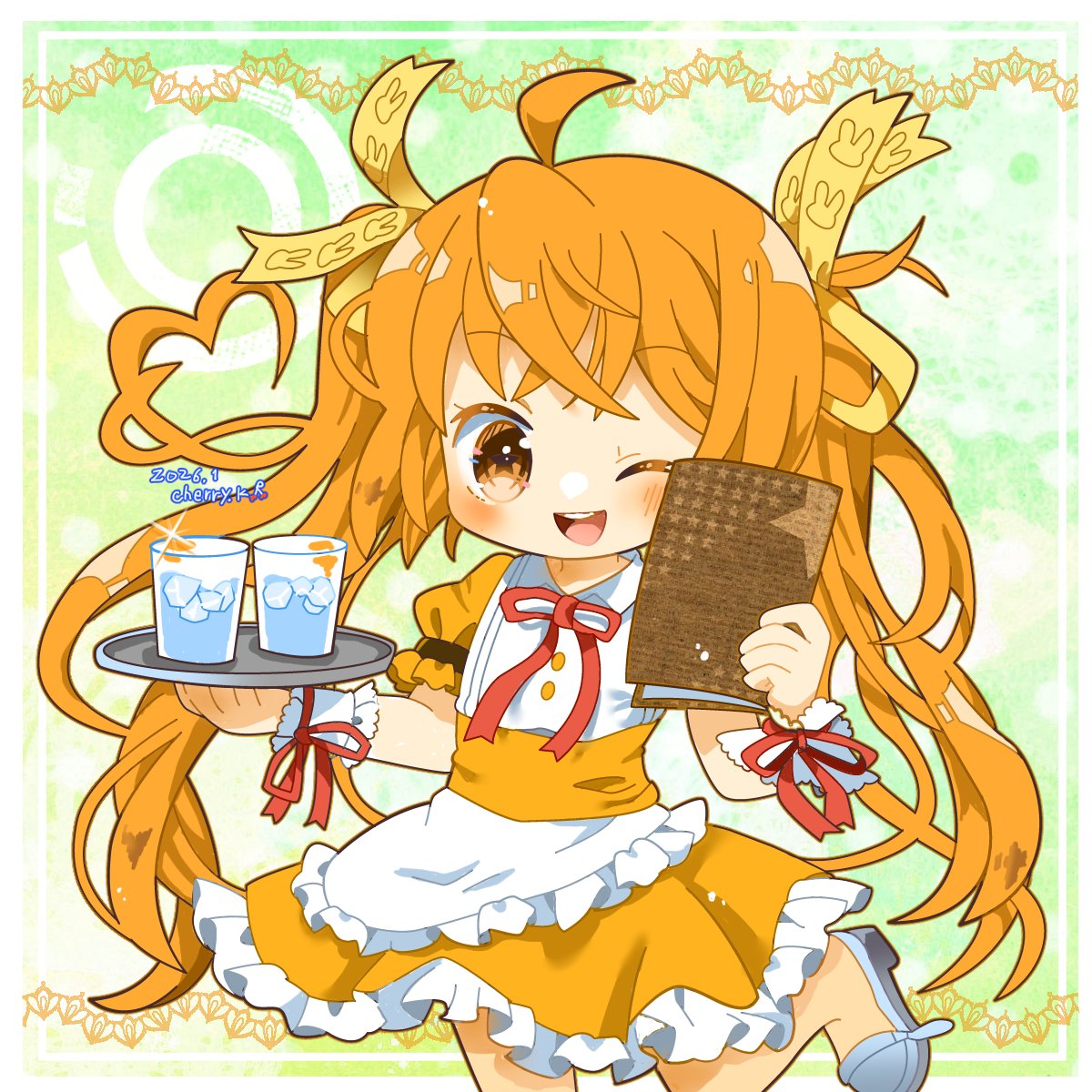 アニメ始動の時の販促ぽいクリアファイルのメイド延珠 2014年2014年