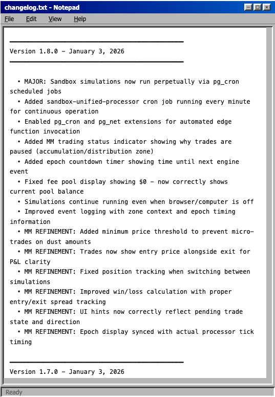 Moonbeam_SOL's tweet photo. Changelogs for January 3 - Versions 1.7.0 and 1.8.0

It's been a very busy day! 

Tomorrow will be even busier, bigger and better as we approach the Moonbeam engine turning on once more, but this time with the Hybrid Zone Market Making module taking over neutral epochs.

Project integration applications opening very soon.